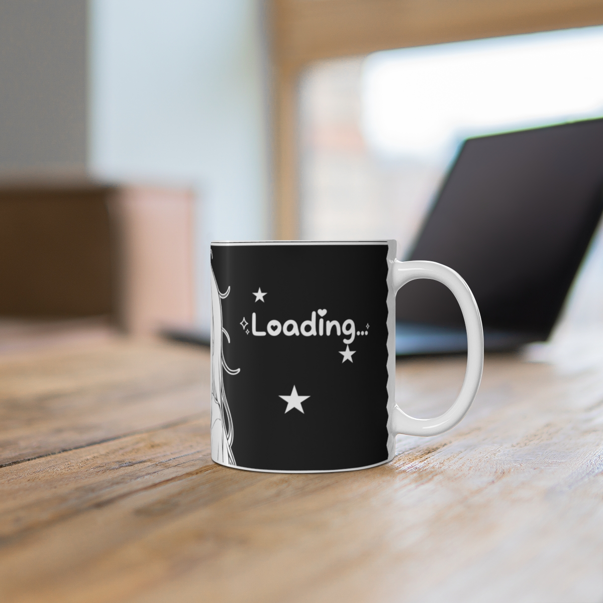 Loading… Tired Anime Girl Coffee Mug view 5