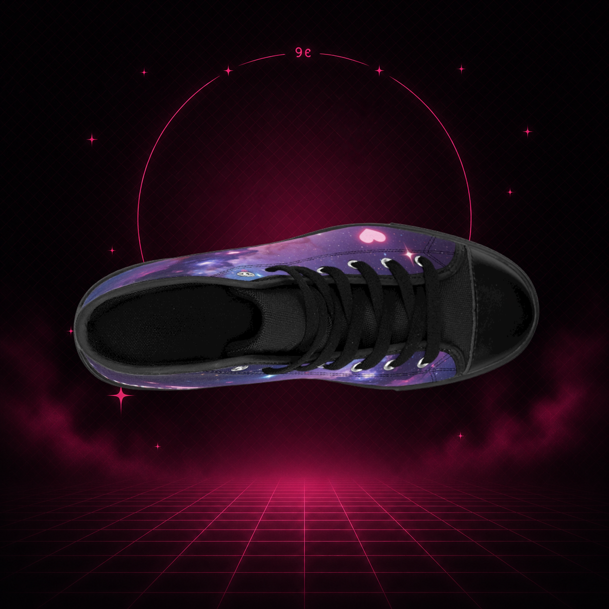 Galaxy Heart High-Top Sneakers view 3