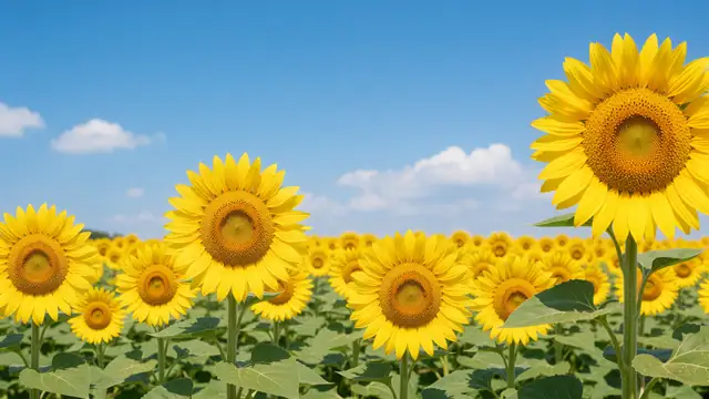 Sunflower Blue Sky — flowers, nature, summer wallpaper