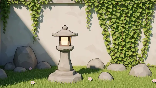 Garden Lantern — cozy, nature, flowers wallpaper
